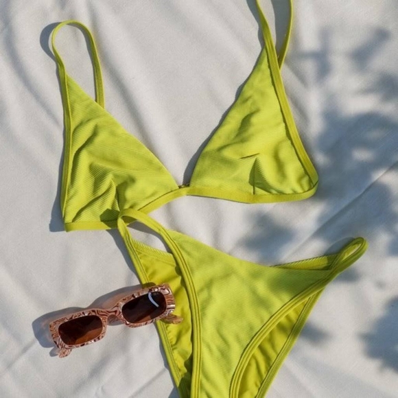 L*Space Millie Jay Bikini Set Mojito Green - Picture 5 of 6